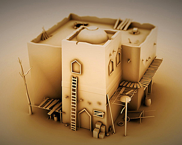 中东建筑模型