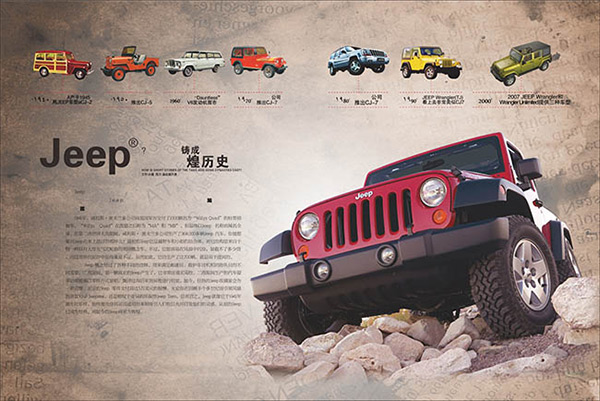 jeep辉煌历史海报