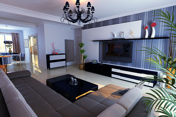家居客厅模型