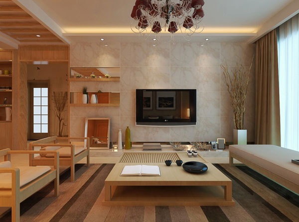 木质主题客厅模型