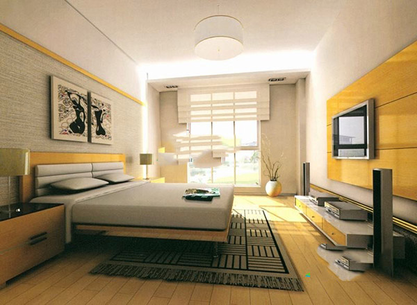 小型卧室模型