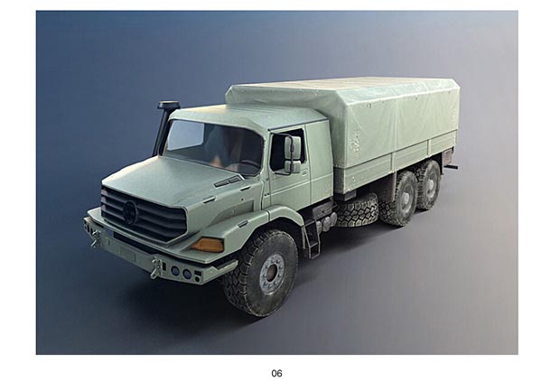 军用货车模型