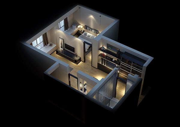 家装空间3d模型