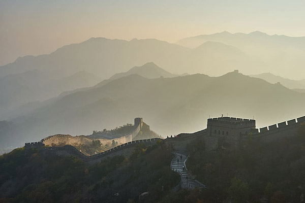 0点关键词:长城日落风景图片,风景,全景,中国,长城,山脉,历史建筑
