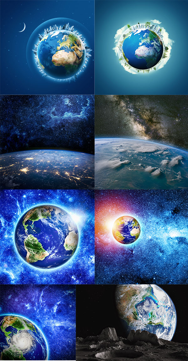 蓝色地球高清图片