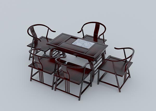 茶桌3D模型