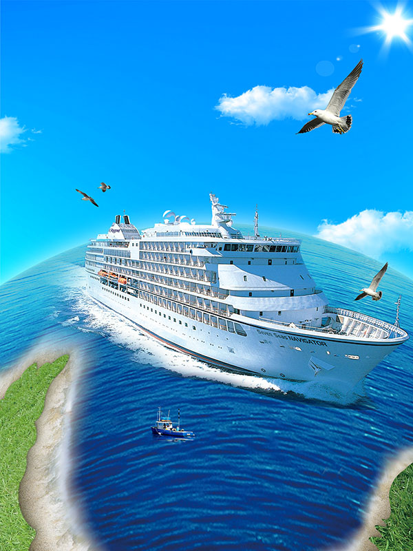 大气清新轮船创意旅游海报背景,大气,清新,轮船,创意,游轮,大海,蓝天