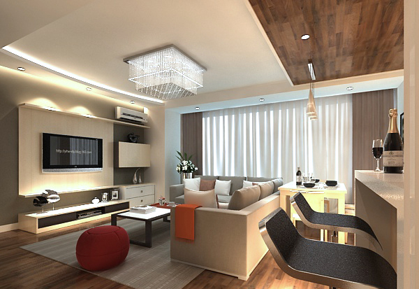 别墅客厅3d模型