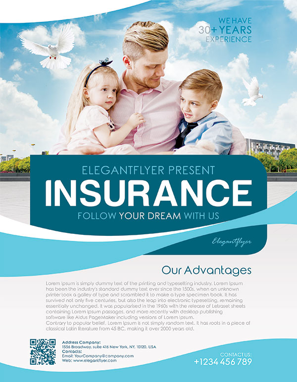 家庭保险宣传单