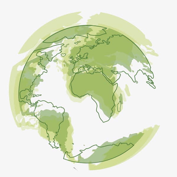 绿色环保地球球形