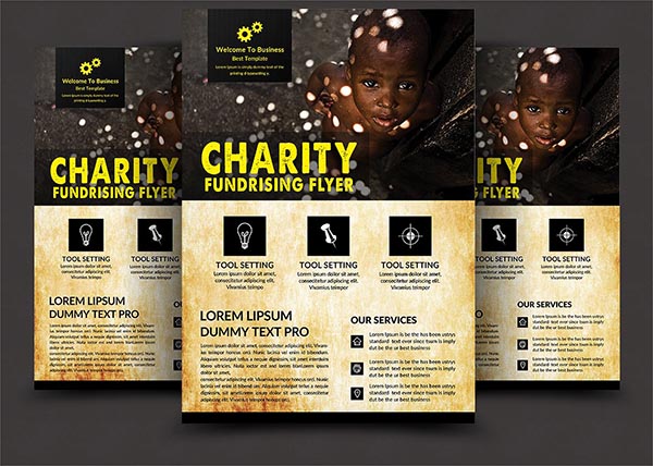 慈善筹款活动传单