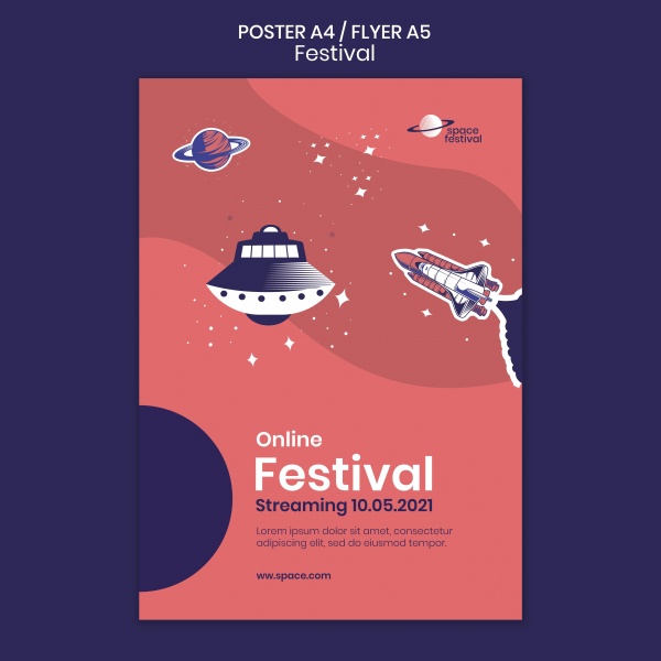 宇宙空间主题海报