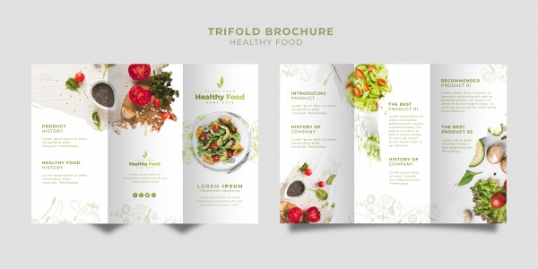 健康食物画册模板