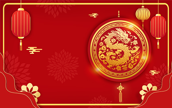 中国传统新年节日背景