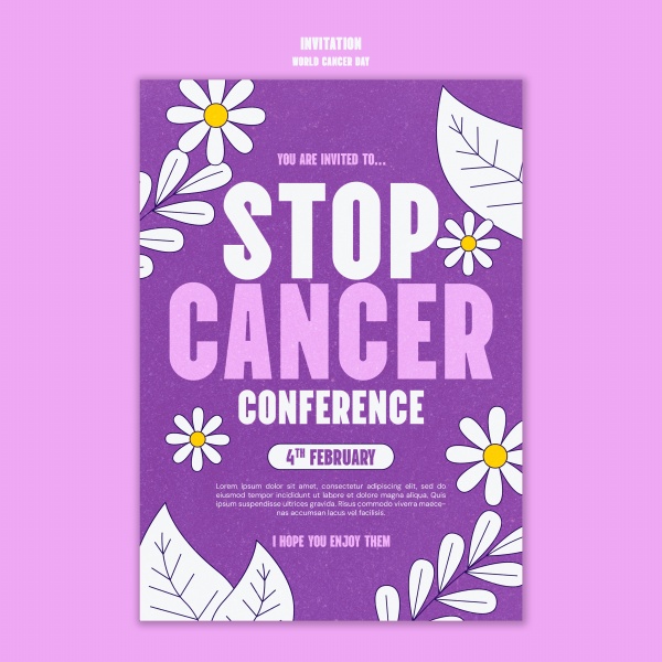 世界癌症日公益海报
