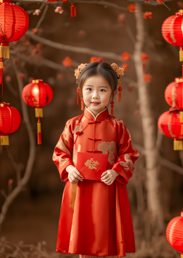 春节可爱小女孩图片7