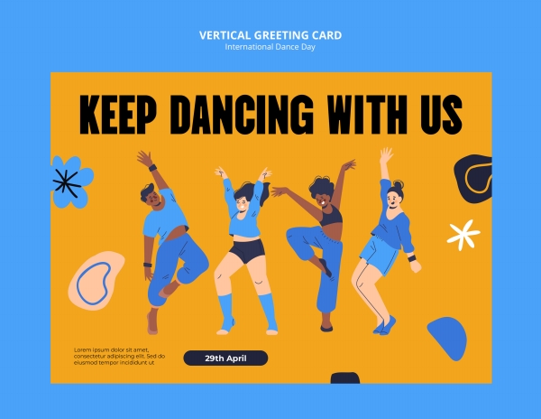 世界舞蹈日卡片