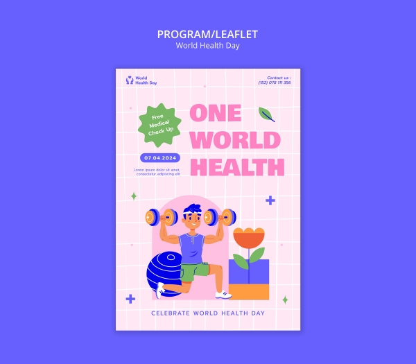 世界健康日活动传单