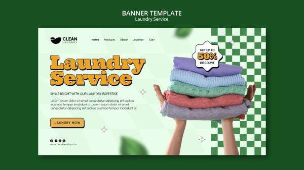 洗衣服务网页界面