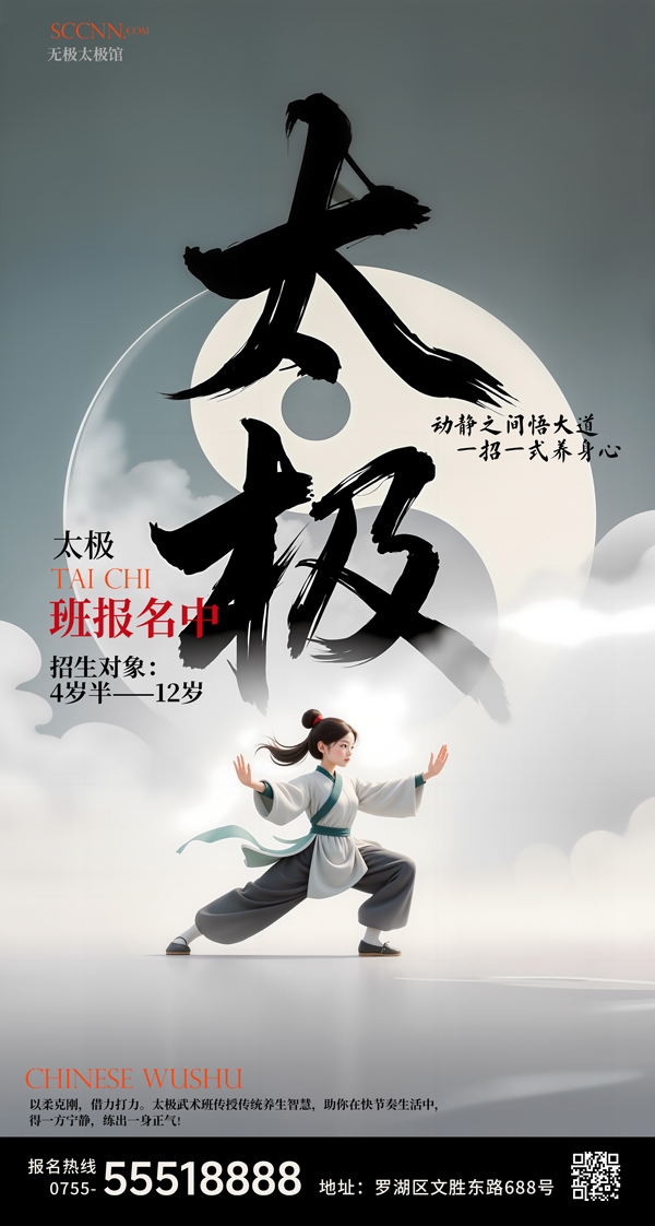 太极培训班海报2