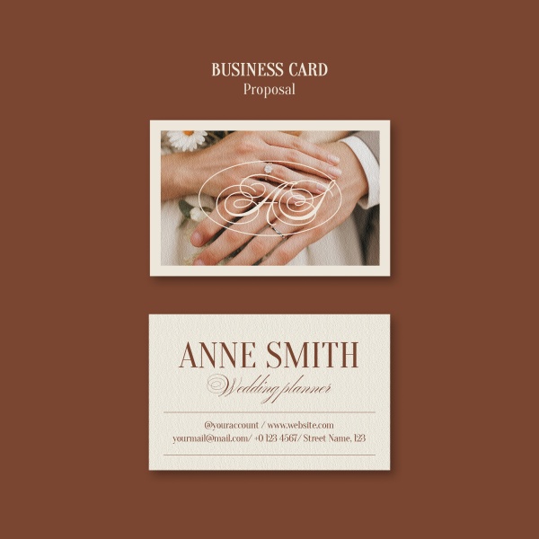 婚禮策劃商務(wù)名片