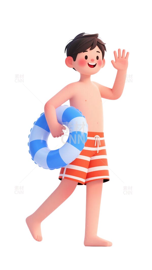 3d卡通泳裝男孩2