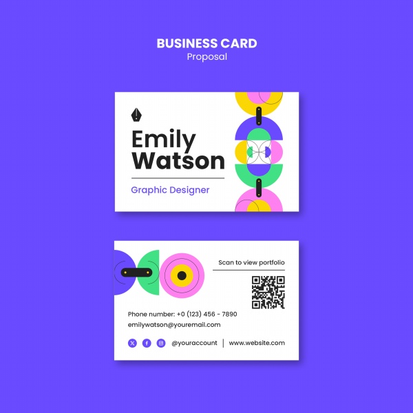 策劃崗位商務(wù)名片