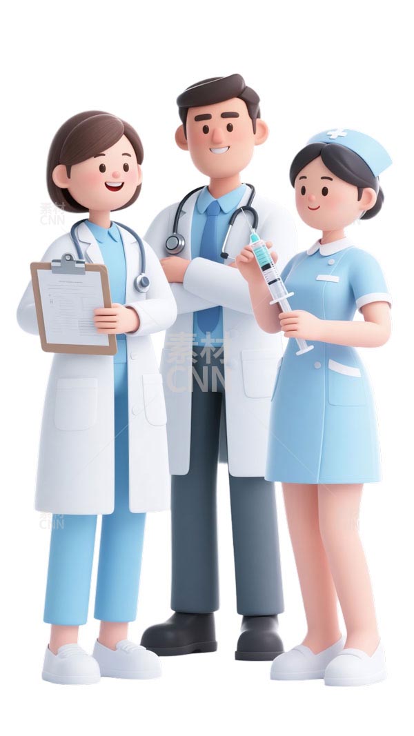 3D卡通醫(yī)護(hù)主題插畫(huà)