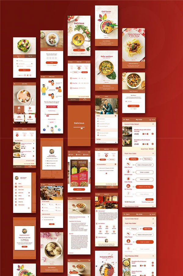 餐饮美食app模板