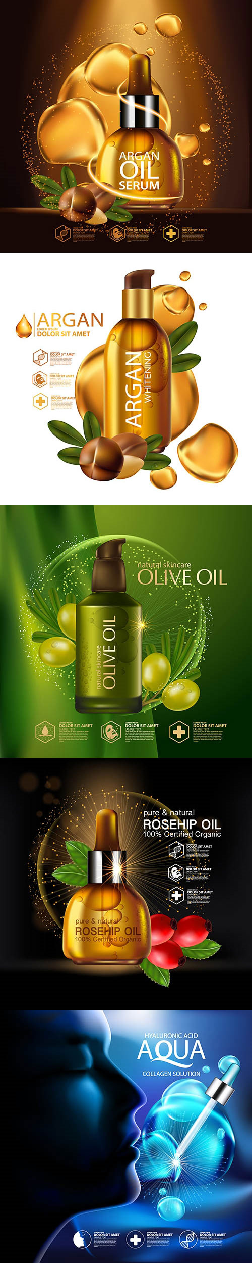 橄榄油坚果油护肤品广告