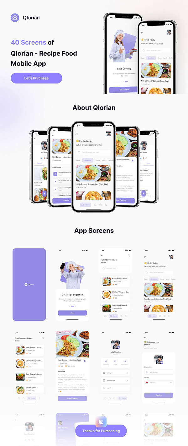 食谱食品App模板
