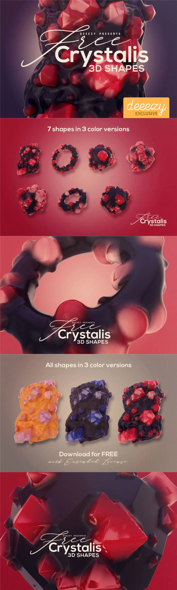 3D水晶宝石形状图片