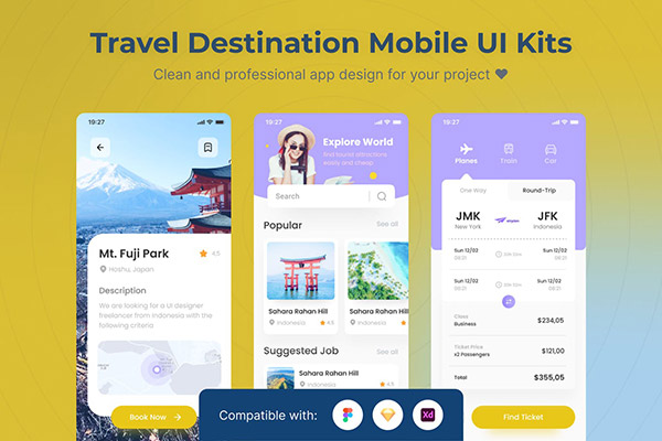 旅游目的地介绍App模板