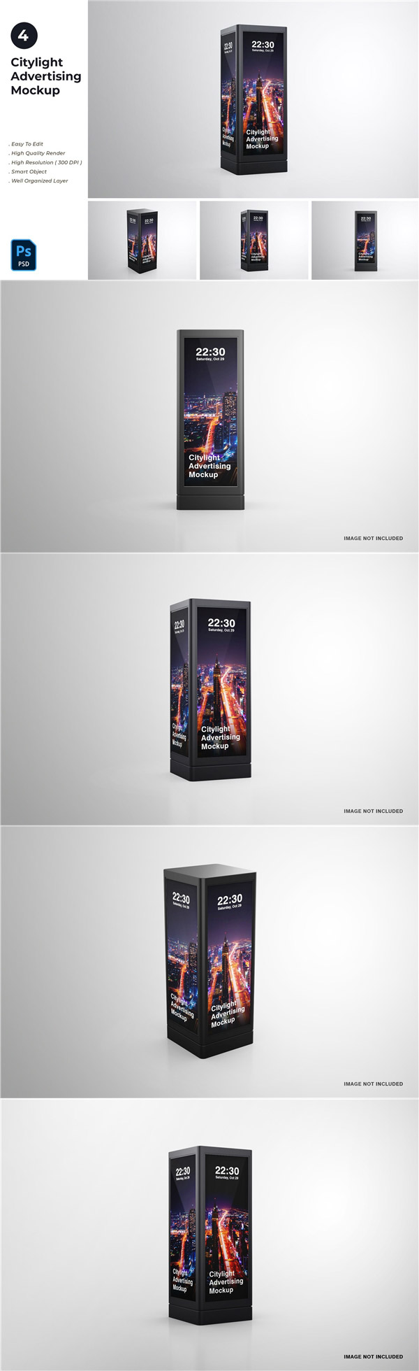 LED灯光广告牌样机
