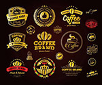 金色咖啡标志