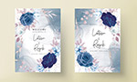 水彩花卉婚礼海报