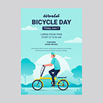 世界自行车日宣传单
