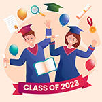 2023毕业季插画海报