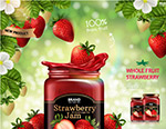  Strawberry Jam Poster Vector