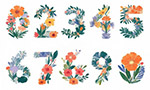 花卉植物數(shù)字