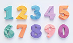 3D立体粉笔数字