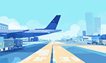 機場跑道場景