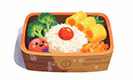 美味日式便當插圖