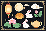 中秋節(jié)元素合集