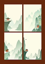 國風(fēng)古典山水背景