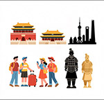 國(guó)慶節(jié)旅游元素