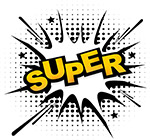 超级促销爆炸贴