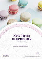 马卡龙甜品菜单模板