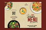 餐厅折页菜单模板