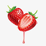 新鲜手绘草莓插画